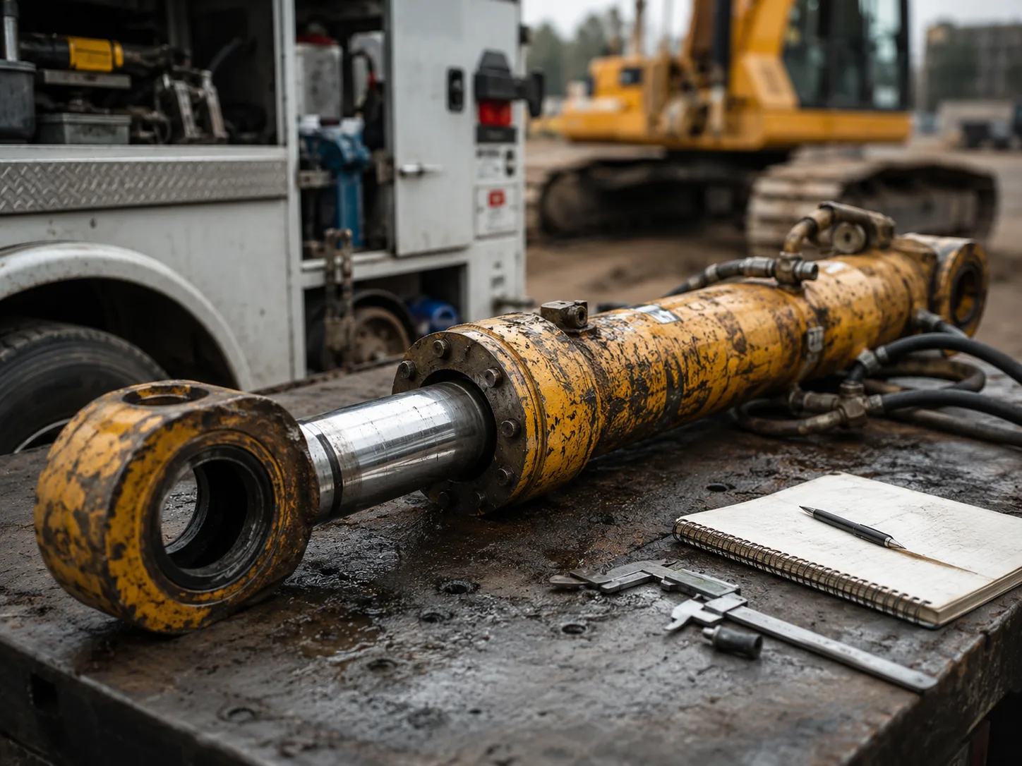 Replacement Hydraulic Cylinders: How to Choose the Right Fit for Old Equipment 1 Old Cylinder Inspection