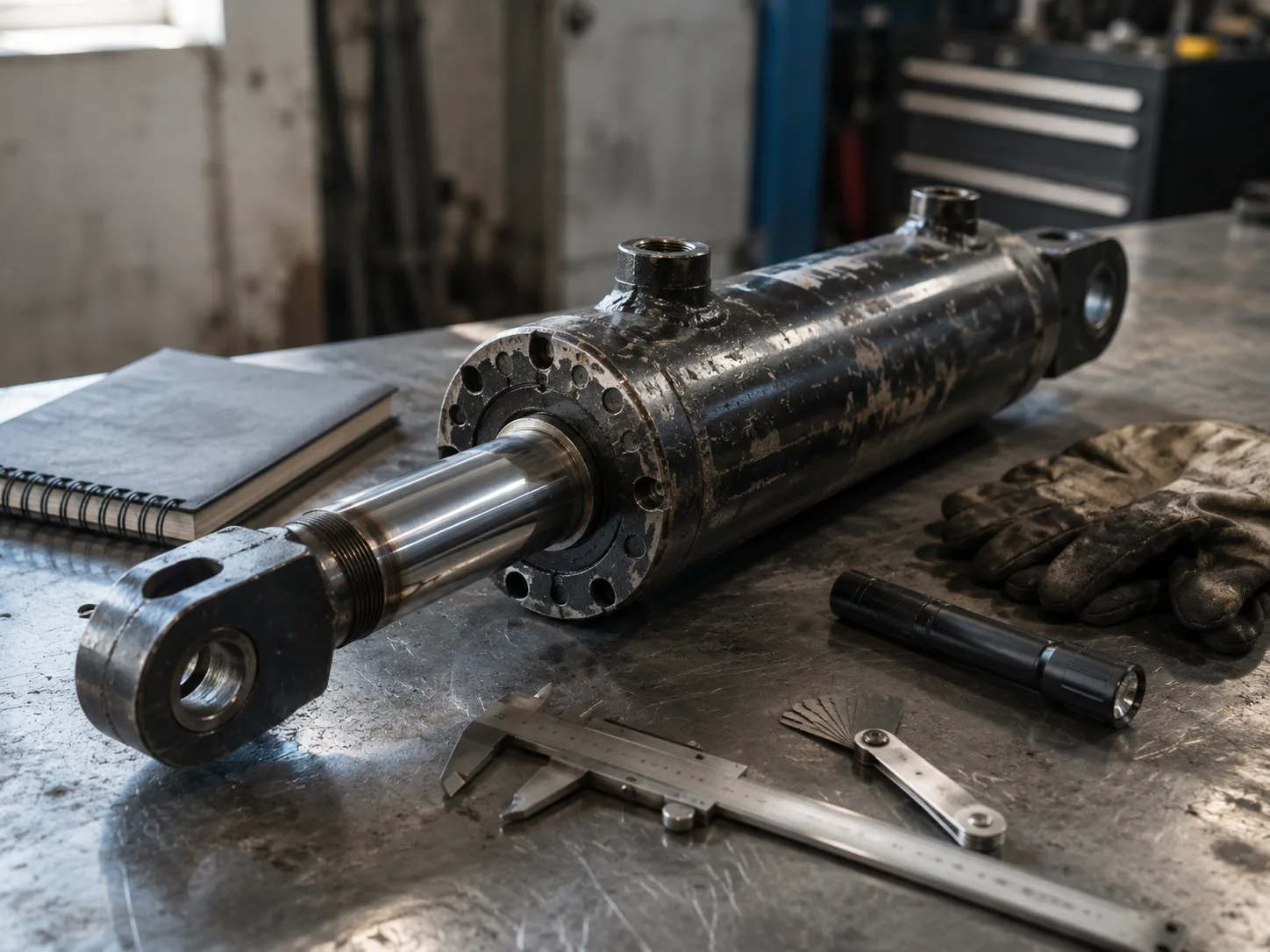 How to Identify a Hydraulic Cylinder When the Nameplate or Drawing Is Missing 1 Workbench Cylinder Inspection