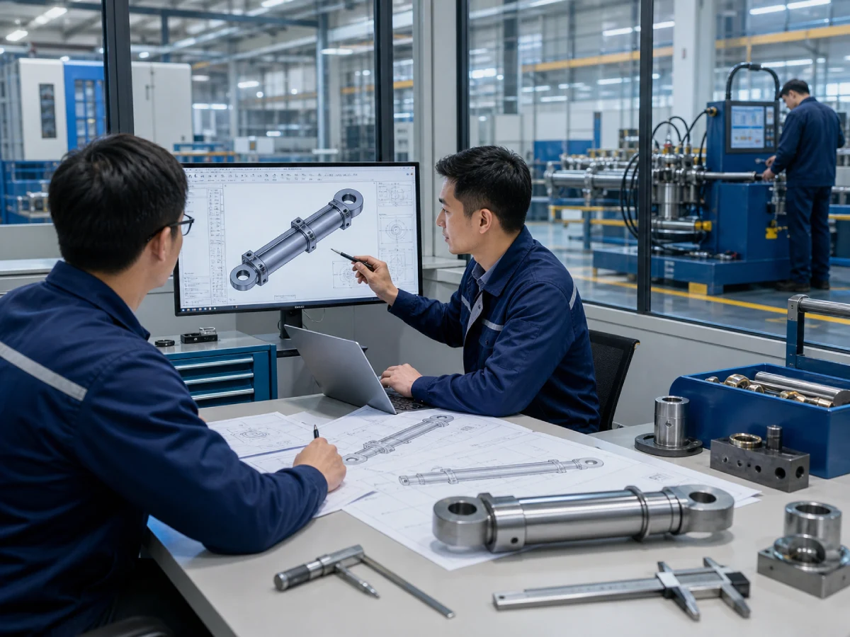 Custom hydraulic cylinder engineering and DFM support for OEM equipment projects