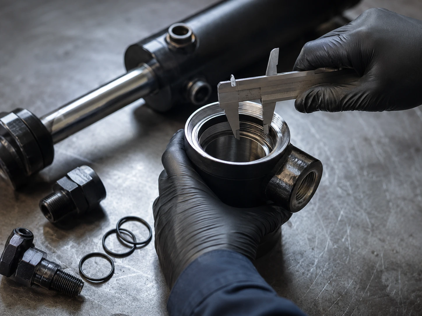 Double Acting Hydraulic Cylinder Working Principle and Buyer Selection Guide 3 Cylinder Port Inspection