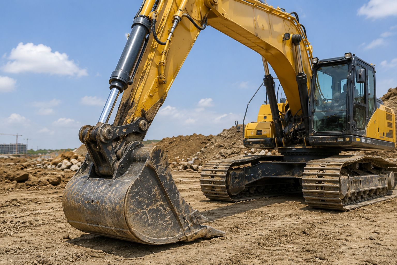 Excavator Hydraulic Cylinders 4 Excavator Bucket Hydraulic Cylinder