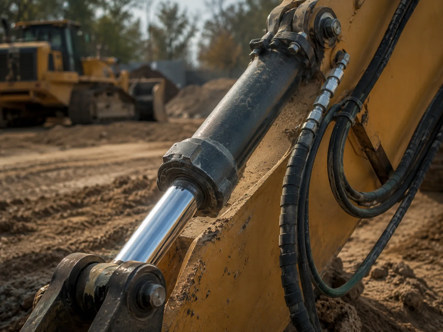 How to Calculate and Control Hydraulic Cylinder Speed 3 Excavator Cylinder In Motion