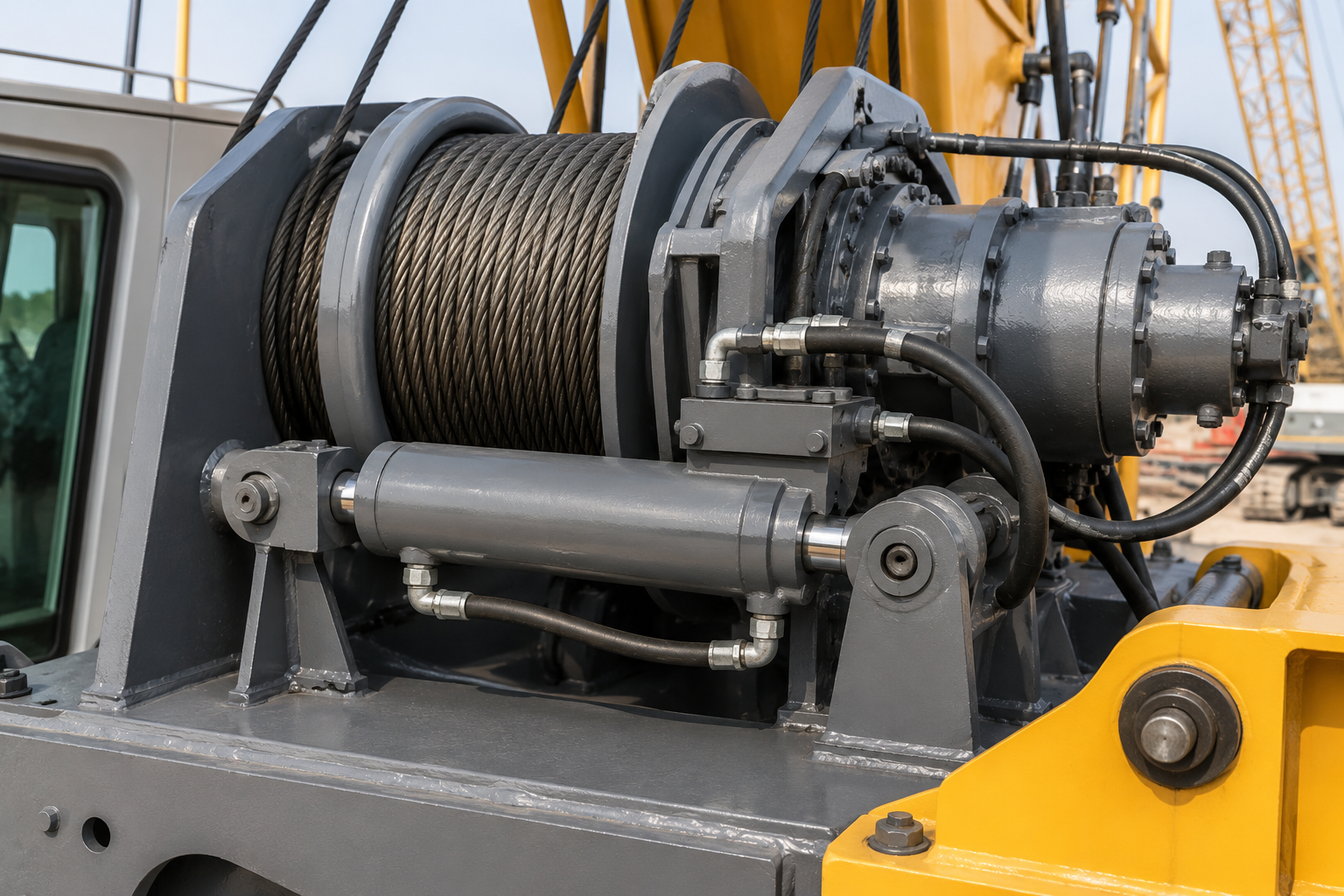 Crane Hydraulic Cylinders 7 Hook Winch Hydraulic Cylinder