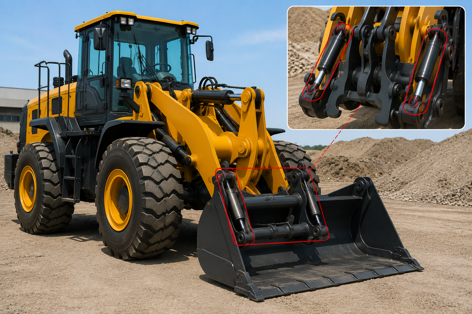 Loader Hydraulic Cylinders 5 Quick Coupler Cylinders