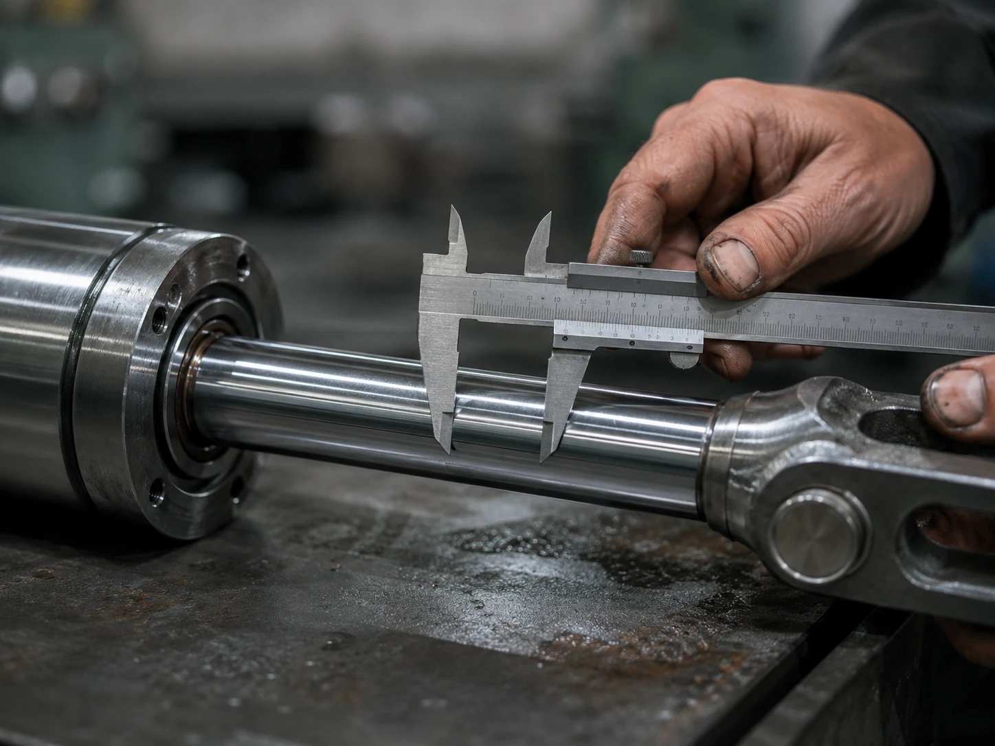 How to Size a Hydraulic Cylinder: Bore, Rod Diameter, Stroke, and Mounting Checks 2 Rod Diameter Inspection