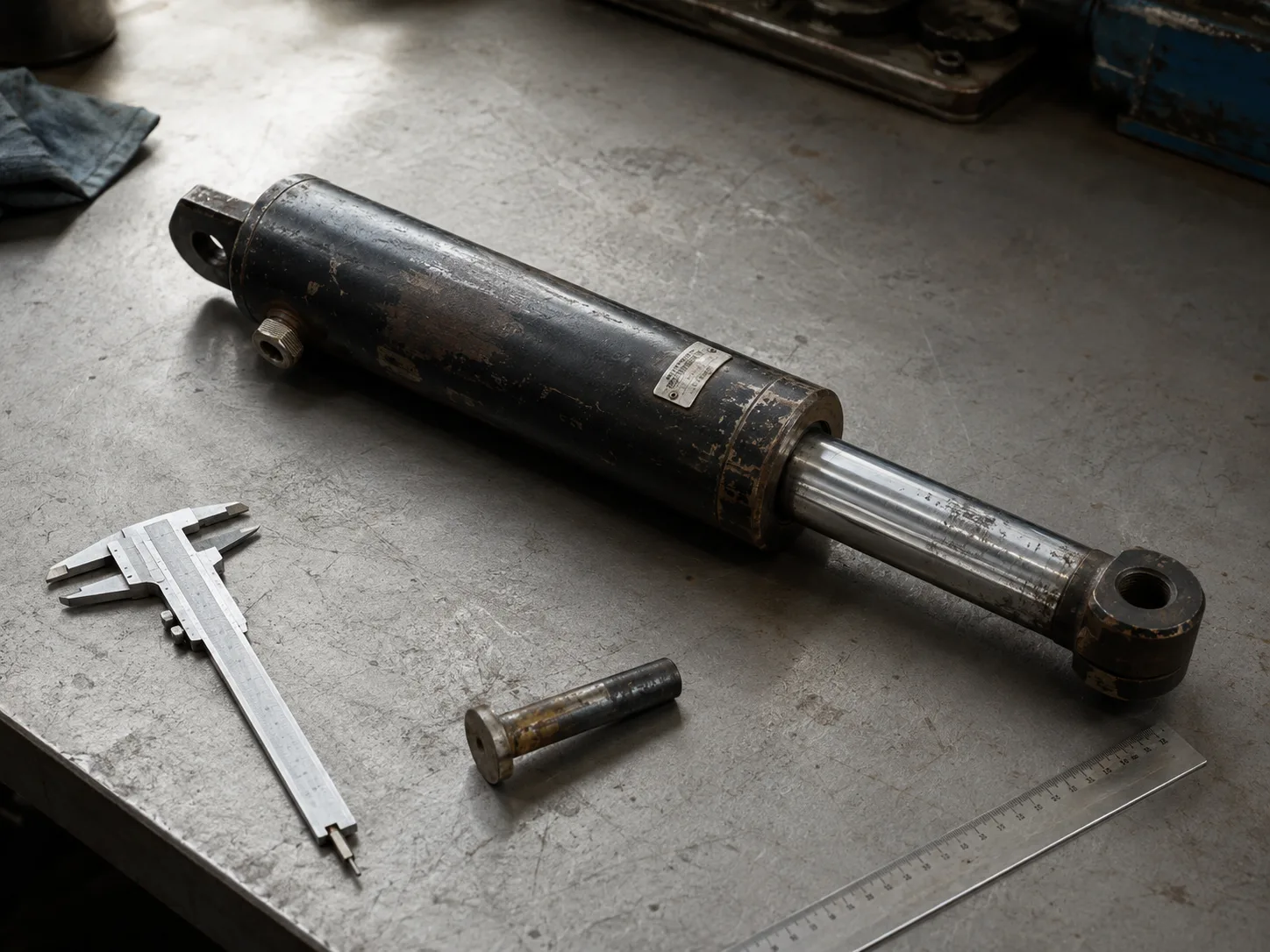 Hydraulic Cylinder vs Hydraulic Ram: What Buyers Should Know Before Replacement 1 Used Hydraulic Ram Inspection