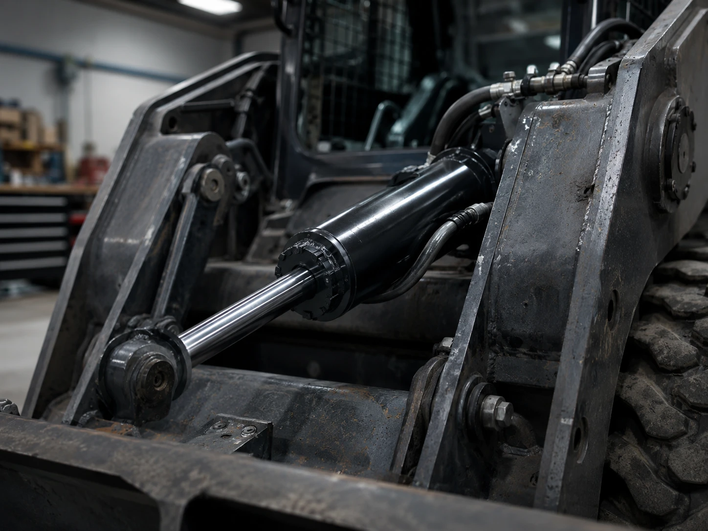 Welded vs Tie Rod Hydraulic Cylinder: Strength, Maintenance, and OEM Selection 1 Welded Cylinder Boom Linkage