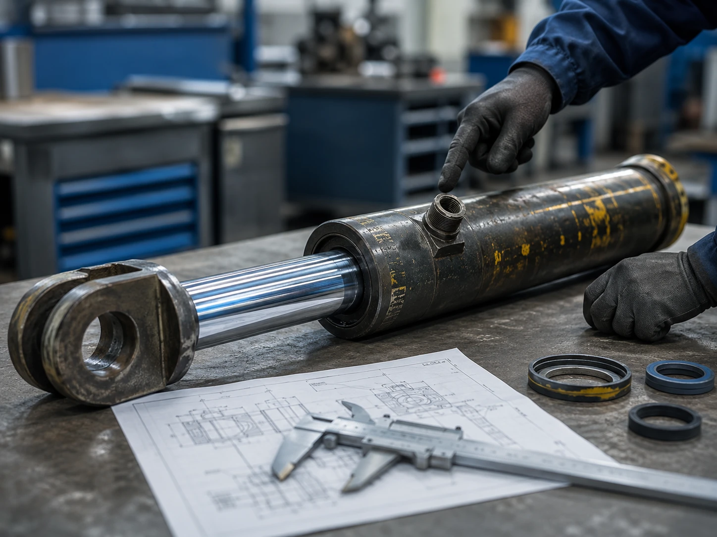 9 Questions to Confirm Before Specifying a Custom Hydraulic Cylinder 1 Workshop Cylinder Inspection