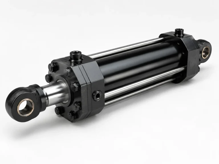 Hydraulic cylinder bore size and pressure calculation for a high-pressure tie-rod cylinder