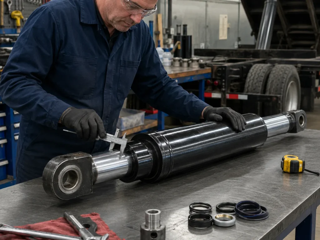 replacement-dump-truck-hydraulic-cylinder-measurement
