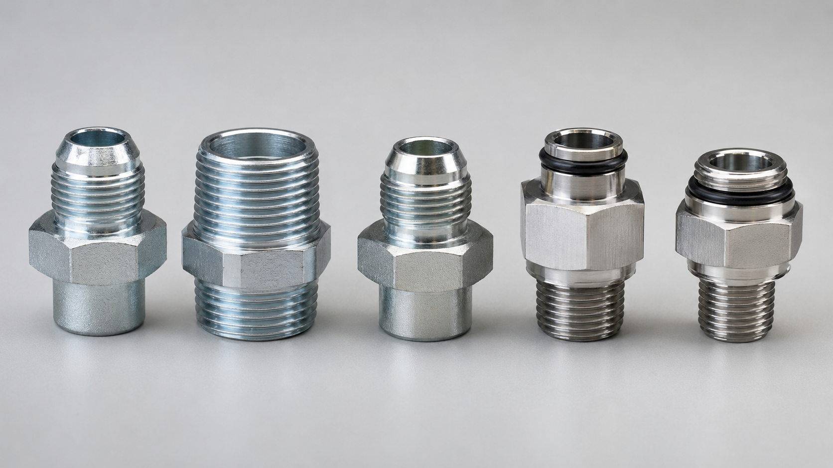How to Choose the Right Hydraulic Cylinder Port Thread? 1 Common NPT BSPP BSPT SAE ORB and metric hydraulic fittings