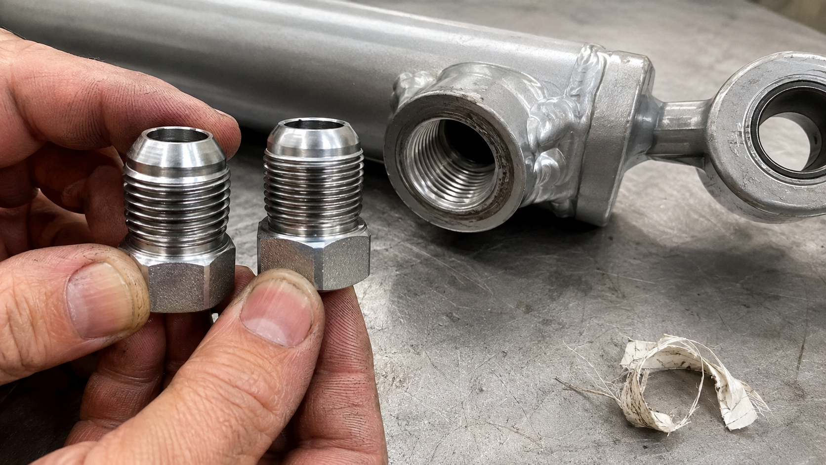 How to Choose the Right Hydraulic Cylinder Port Thread? 3 Comparison of similar but incompatible hydraulic thread fittings