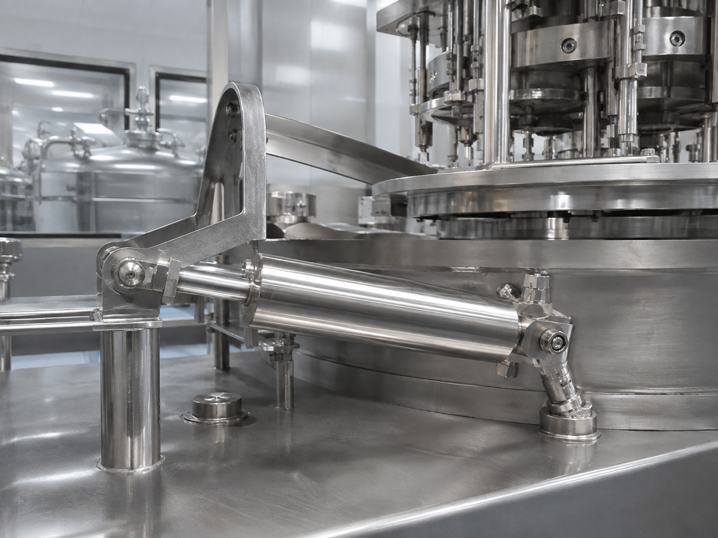 Stainless Steel Hydraulic Cylinder 20 Pharmaceutical Machinery Stainless Steel Hydraulic Cylinder