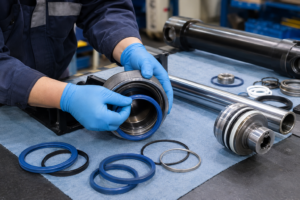 Hydraulic cylinder seals for industrial applications